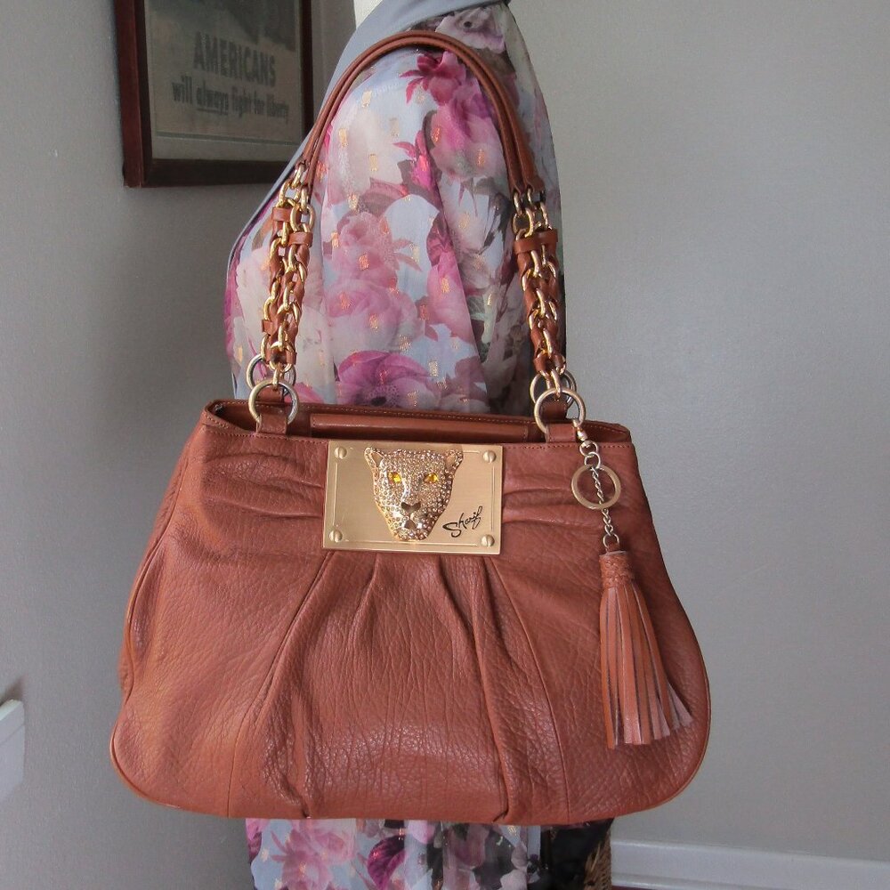 Sharif Rhinestone Cougar Purse